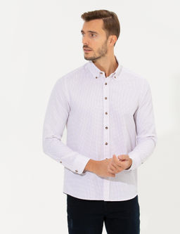 Bordo Slim Fit Uzun Kollu G_mlek - Pierre cardin фото 3