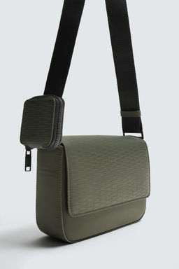 RUBBERISED TEXTURED CROSSBODY BAG - Zara фото 11