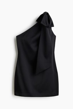 Vestido de un hombro con lazo - H&m фото 2