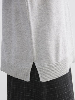 Bisiklet Yaka Ta?l? Kad?n Triko Kazak