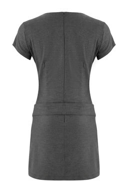 Limited Edition Antrasit Kemerli K?sa / Mini Dokuma Elbise TWOSS26EL00057