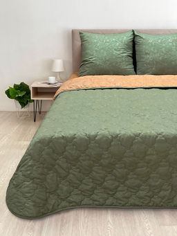 Комплект постельного белья с одеялом New Style КМ-029 хаки-охра