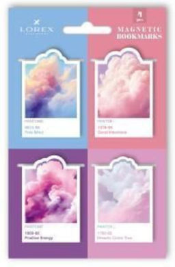 Закладки для книг магнитные LOREX BOOKLOVER HOLY CLOUDS 4шт - 1000 деталей фото 2