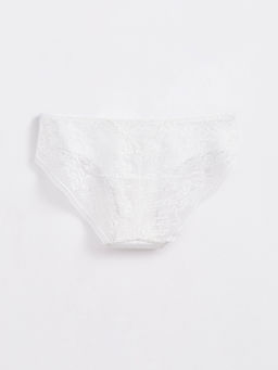 CONTE Трусы бикини из хлопка с кружевом LIGHT DAY LB 1272 off-white - Conte elegant фото 2
