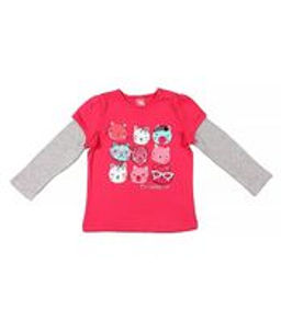 CRB wear/CWB 61440 Джемпер для девочки, малиновый/Ex.Cherubino фото 2