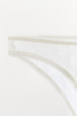 LACE MESH BRIEFS - Zara фото 7
