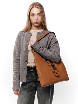 LACCOMA сумка Y2008-рыжый натуральная кожа полиэстер