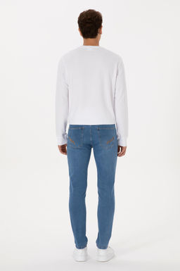 Erkek A__k Mavi Slim Fit Jean Pantolon - U.s. polo assn фото 4