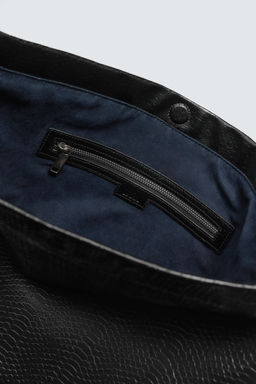 CROCODILE EMBOSSED TOTE BAG - Zara фото 6