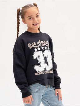 Свитшот 33 детский девочка графит - София фото 5