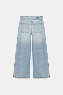 JEANS TRF CINTUR?N PLIEGUES TIRO MEDIO / Azul - Zara фото 4