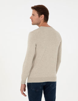 Kum Melanj Slim Fit Bisiklet Yaka Triko Kazak - Pierre cardin фото 5