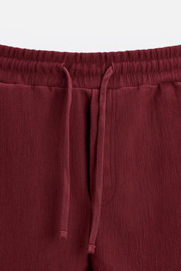 TEXTURED JOGGER BERMUDA SHORTS - Zara фото 16