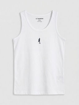 Bisiklet Yaka Erkek ?ocuk Atlet 2li