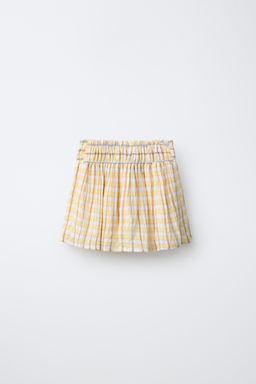 FALDA ESTAMPADO CUADROS / Amarillo - Zara фото 2