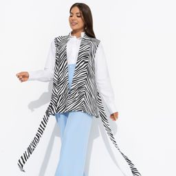 Жилет с поясом, Настроена эффектно (монохром) - Charutti фото 6