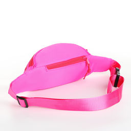 Поясная сумка на молнии, 2 кармана, цвет розовый - Simaland фото 3