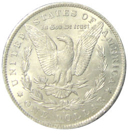 1 доллар 1885 года O США Доллар Моргана