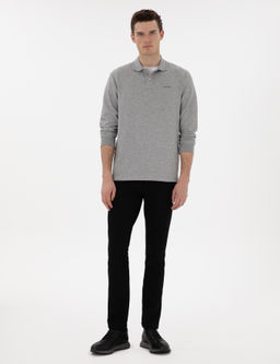 Gri Regular Fit Sweatshirt - Pierre cardin фото 4