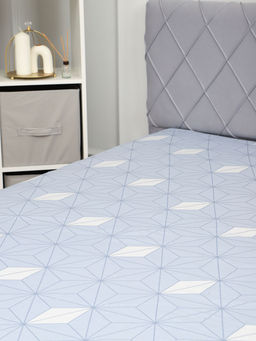 Простыня на резинке поплин Галактика-компаньон