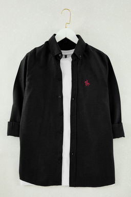 TRENDYOL MAN Mavi Regular Fit Nak?s Detayl? Oxford Kolay Utulenebilir Smart Gomlek TMNAW25GO00036 - Trendyolmilla фото 17