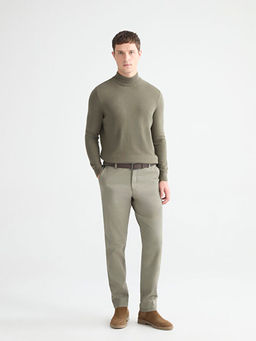 Yar?m Bal?k?? Yaka Erkek Triko Kazak