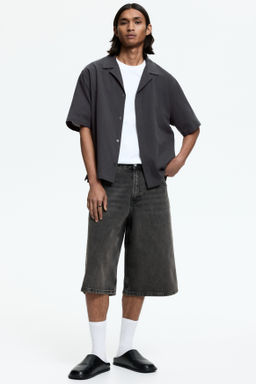 Camisa resort en mezcla de lino Relaxed Fit - H&m фото 7
