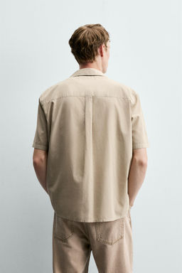 CAMISA VOILE ALGOD?N / Gris topo - Zara фото 3