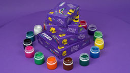 Краска гуашь Лео Играй набор в картонной упаковке LPG-0112 12 цв. х 20 мл  фото 3