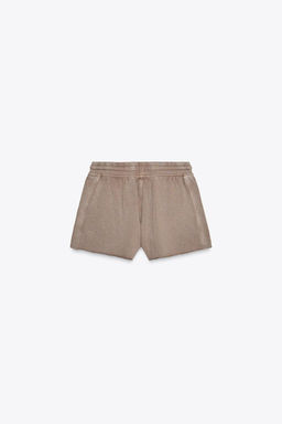 FADED-EFFECT FLEECE SHORTS - Zara фото 17