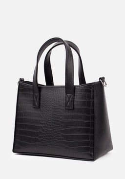 Сумка Модель №1632 | кожзам | крокодил | черный | Р920-1 | 33395 - L-craft фото 2