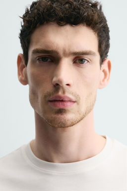 CAMISETA MEDIUM WEIGHT MANGA LARGA / Blanco - Zara фото 5