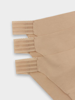 Трусы слипы женские бежевые в наборе, 3 шт - Mark formelle фото 10