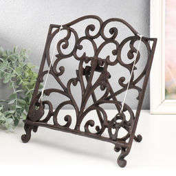 Фигура - подставка для книги, бумаг «Ажурная ковка», 4.5×27×29.5 см