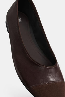 LEATHER BALLERINAS - Zara фото 9