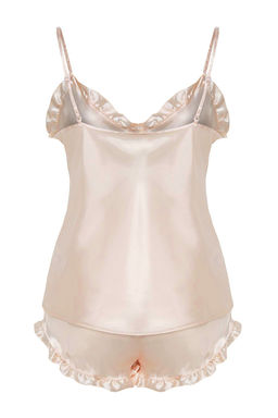 Trendyolmilla Lacivert F?rf?rl? Ip Ask?l? Saten Sortlu Dokuma Pijama Tak?m? THMSS22PT0274  фото 31