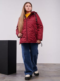 Куртка демисезонная Нэт бордо - Yollochka фото 3