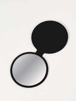 Зеркало складное, d=7.2 см, чёрное