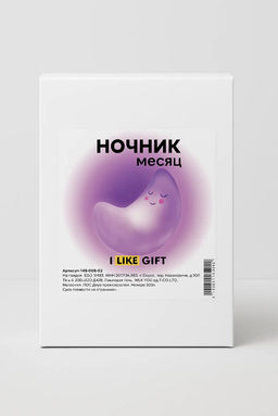 Ночник iLikeGift "Moonlight", pink (14*10 см)
