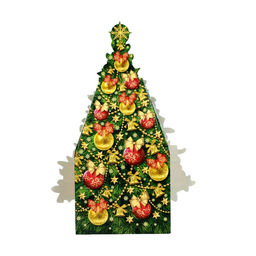 Цена за 5 шт. Подарочная коробка Ёлка, 16,5 х 8,5 х 27 см - Simaland фото 6