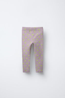 RIBBED PRINTED LEGGINGS - Zara фото 19