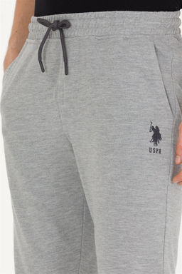 Мужские серые меланжевые вязаные шорты - U.s. polo assn фото 12