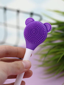 Двусторонняя кисть-щётка для лица "Polar Clean", purple