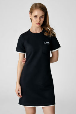 Арт. 8504 Платье женское 42-48 (4 шт) Цвет:черный