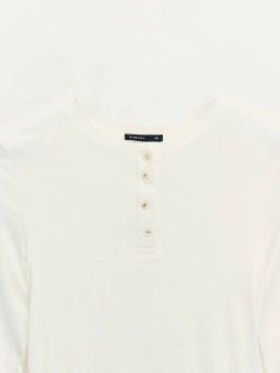 Лонгслив в рубчик из вискозы / Zarina  фото 9