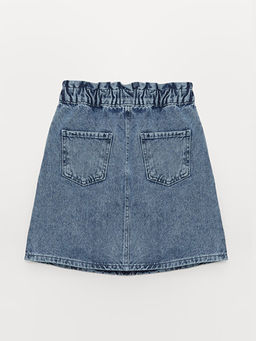 Beli Lastikli Nak??l? K?z ?ocuk Jean Etek - Waikiki фото 2