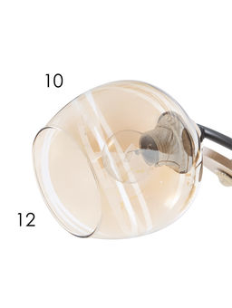 Люстра 13186/3, 3хE27, 60 Вт, чёрный/золото