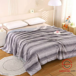 Плед на кровать из норковой нити