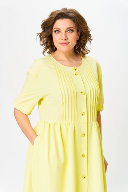 Платье Anastasia Mak 1219 бледно-желтый  фото 7