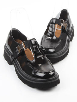 06-DLG06-2 BLACK Туфли женские (натуральная кожа)